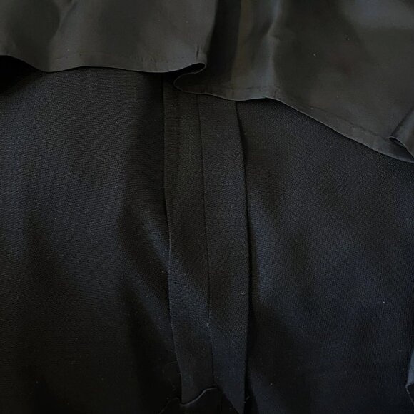 Oxxford Clothes Black Super 100s Wool Mens Sport Coat Renaissance Model Size 44R - Picture 7 of 9